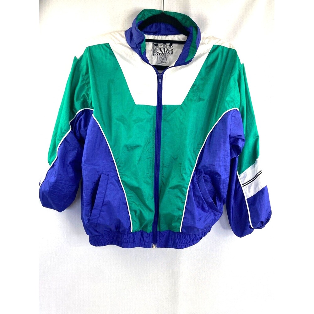 Sunterra  Womens Jacket Pants Sweatsuit‎ Medium Jogging Windbreaker Tracksuit